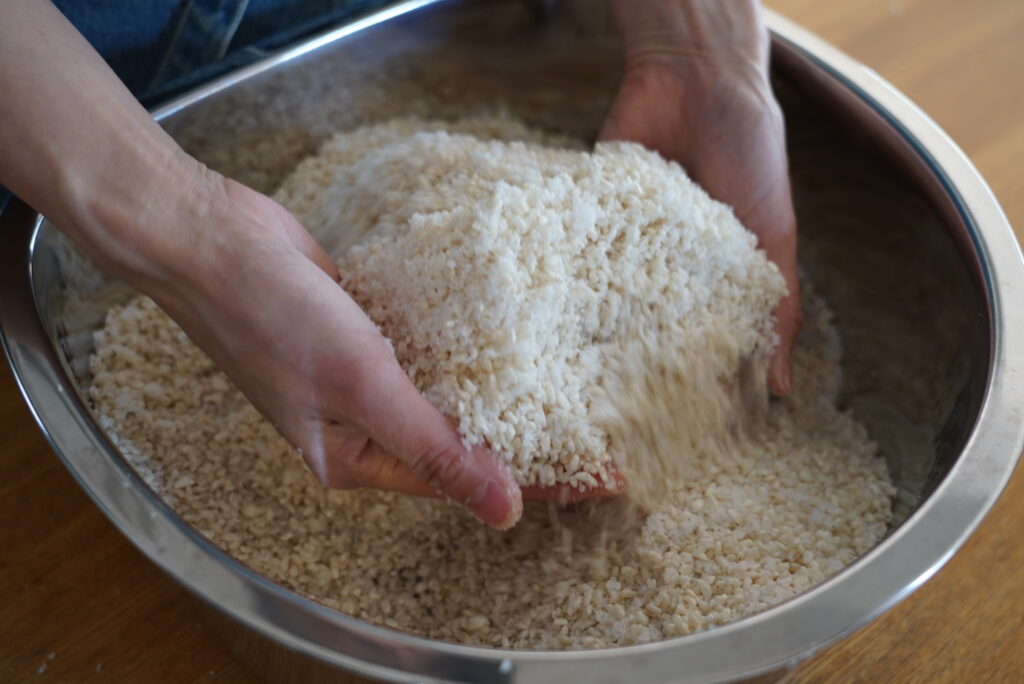塩きり糀　塩きり麹　手前味噌作り　発酵　発酵食品　糀　麹　味噌